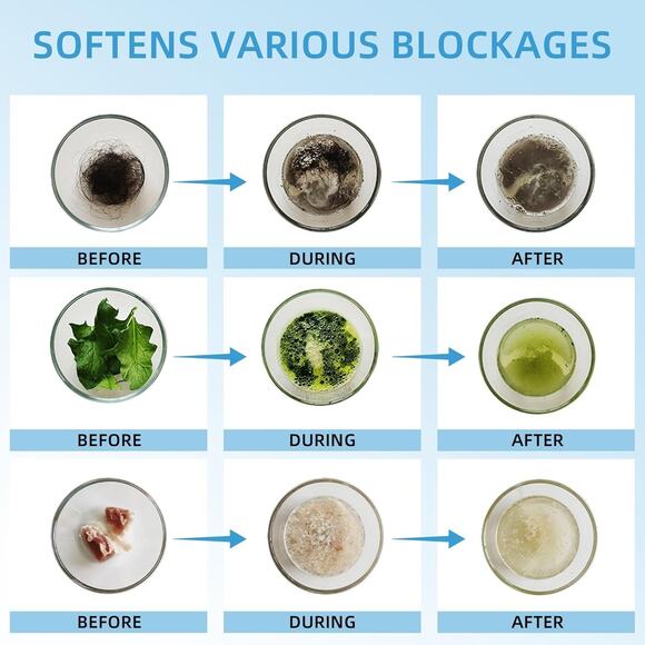 Sink Drain Cleaner, Pipeline Dredging Agent, Unclog Shower Drain, Pipe (2-Pack) - Picture 5 of 7